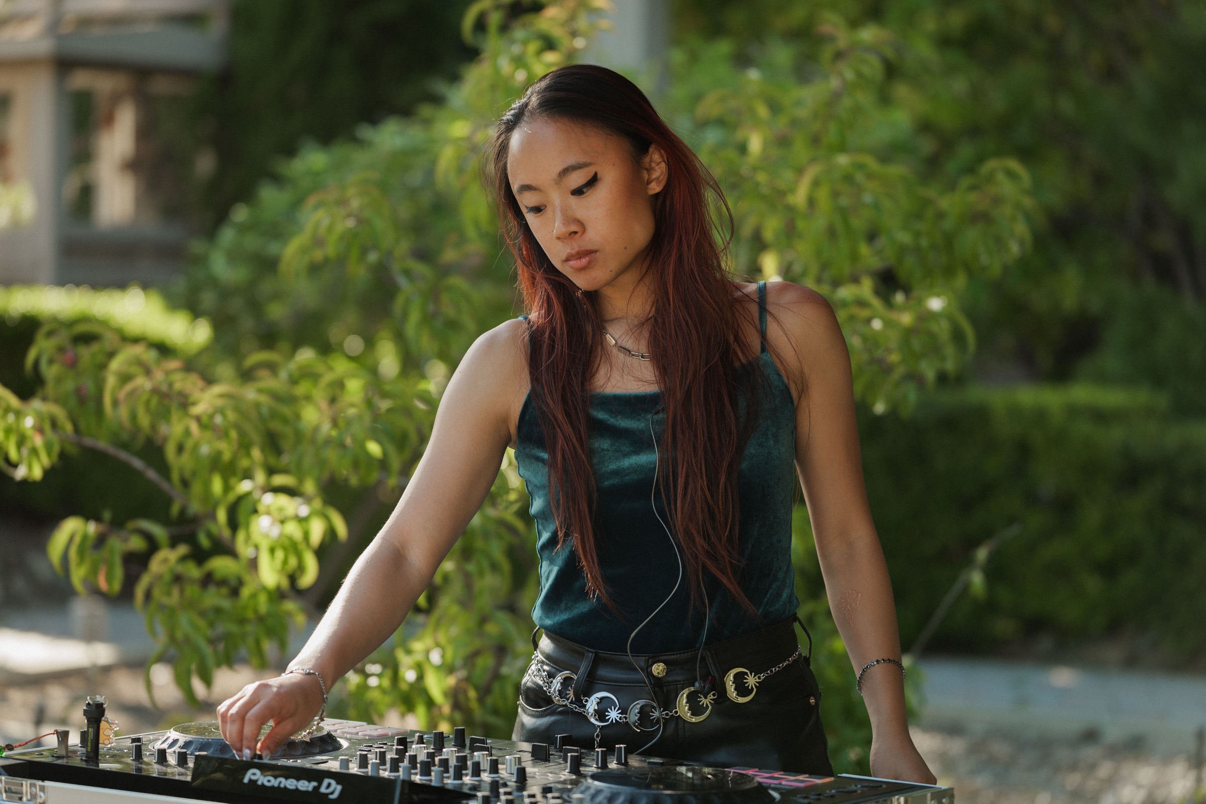 DJ performance at a private outdoor event